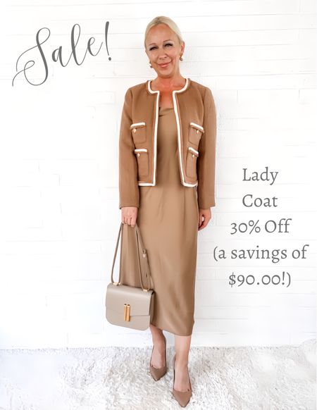 Lady Coat is 30% off - a savings of $90.00!

Fall Fashion 2023 / Fall Outfit /
Over 40 / over 50 / over 60 / neutral outfit /
European Fashion / elegant outfit / classy outfit / Old Money / Quiet Luxury  

#LTKover40 #LTKSeasonal #LTKsalealert