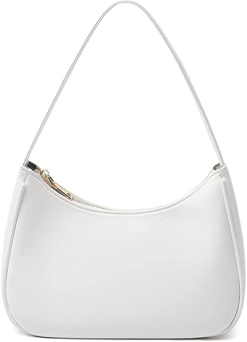 Amazon.com: CYHTWSDJ Shoulder Bags for Women, Cute Hobo Tote Handbag Mini Clutch Purse with Zippe... | Amazon (US)