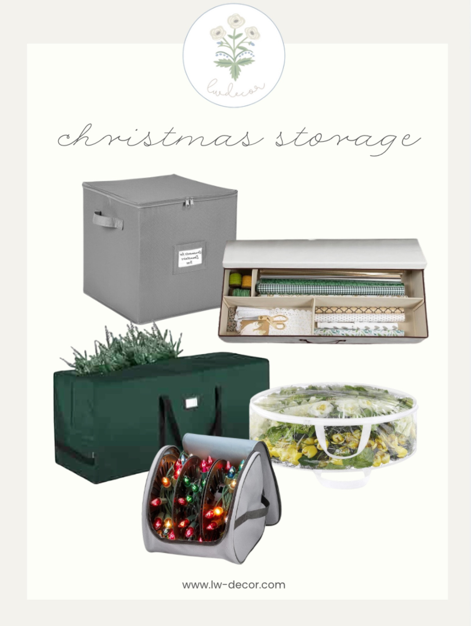 There is nothing better than unpacking your christmas holiday decor next year and its all organized! 🎄♥️

#LTKHoliday #LTKHome #LTKSeasonal