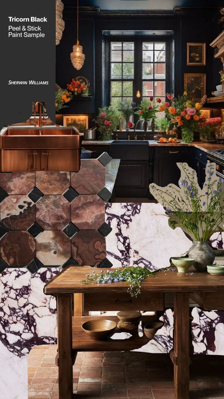 Moody Kitchen Inspo | Sherwin Williams Tricorn Black 

 #LTKHome #LTKFindsUnder50 #LTKFindsUnder100