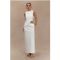 Astrid Suiting Midi Skirt / White | MESHKI | M | MESHKI US