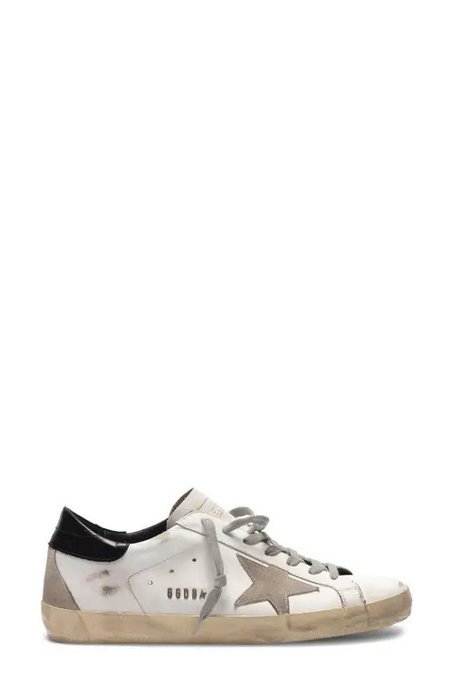 Golden Goose Super-Star Sneaker in White/Ice/Black at Nordstrom, Size 7Us | Nordstrom