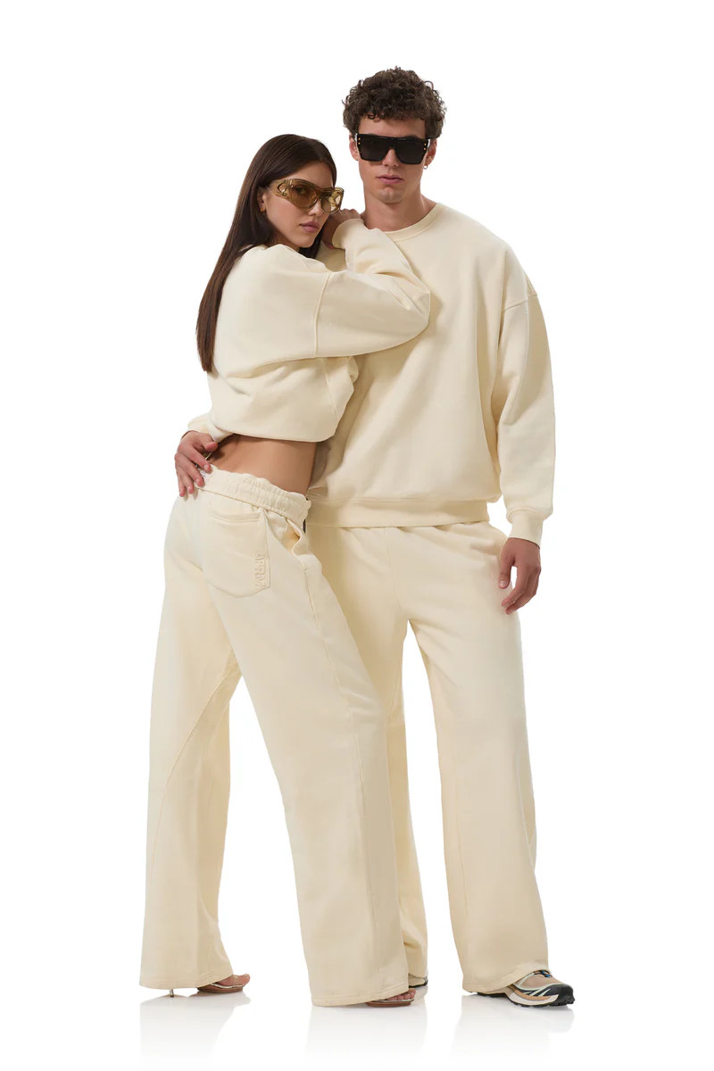 Finely Straight Leg Sweatpant - Vintage White | ShopAFRM