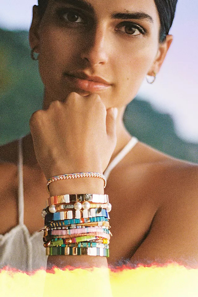 Beaded Chicklet Bracelet | Anthropologie (US)