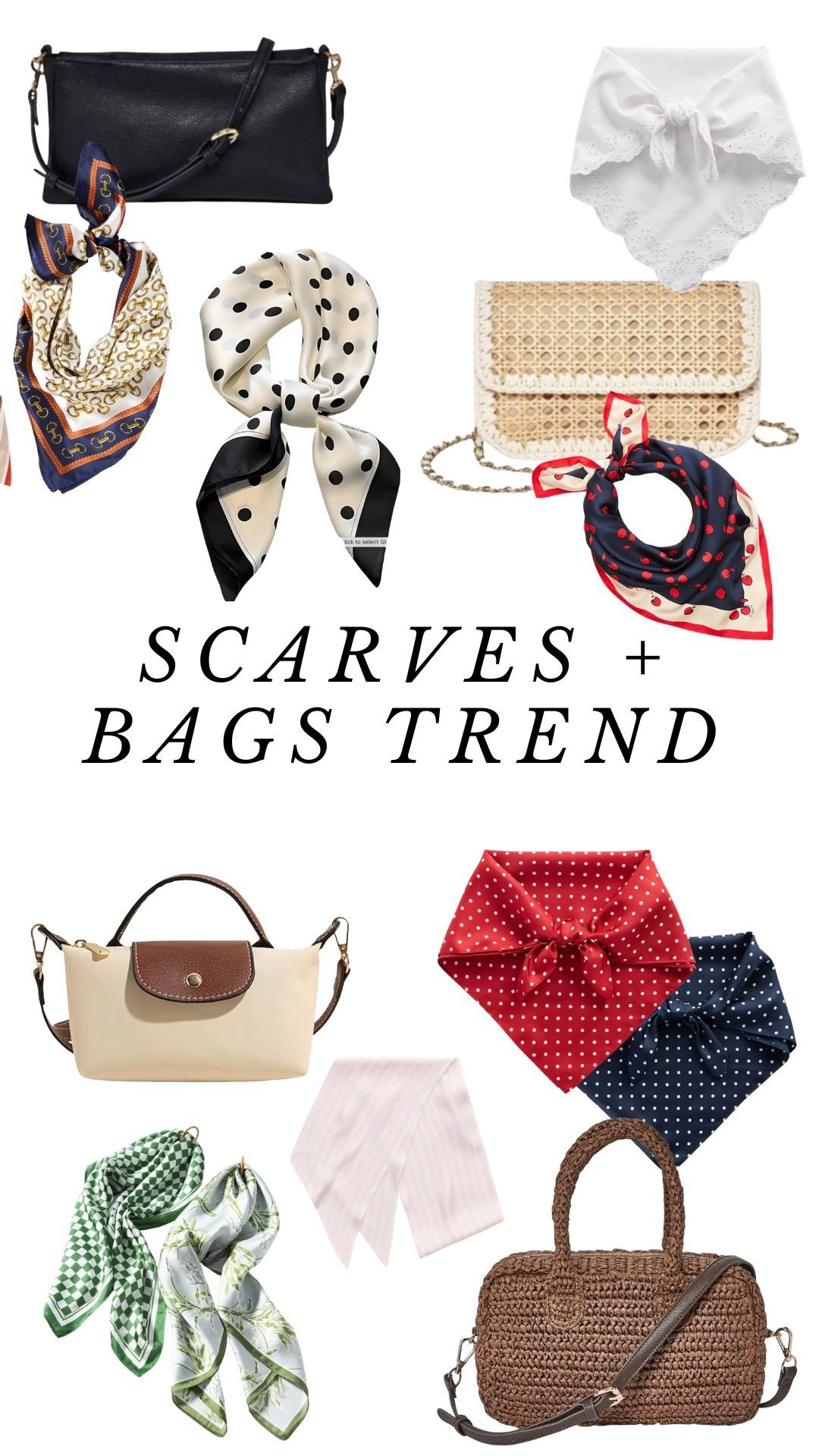 Use the scarves for styling as a crossbody strap or even just trying on the handle  

#LTKootd