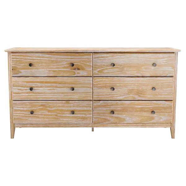 Grain Wood Furniture Greenport 6-drawer Dresser - Brushed Driftwood | Bed Bath & Beyond