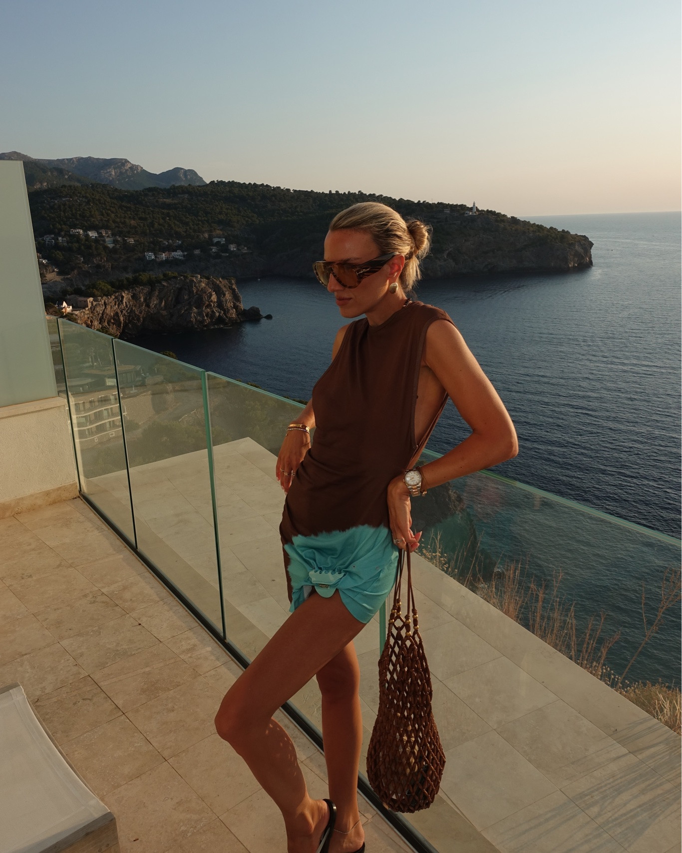 Slipped into this comfy Christopher Esber T-shirt dress after a boat day. 

Travel outfit, vacation outfit, summer outfits, summer dress

#LTKootd #LTKTravel