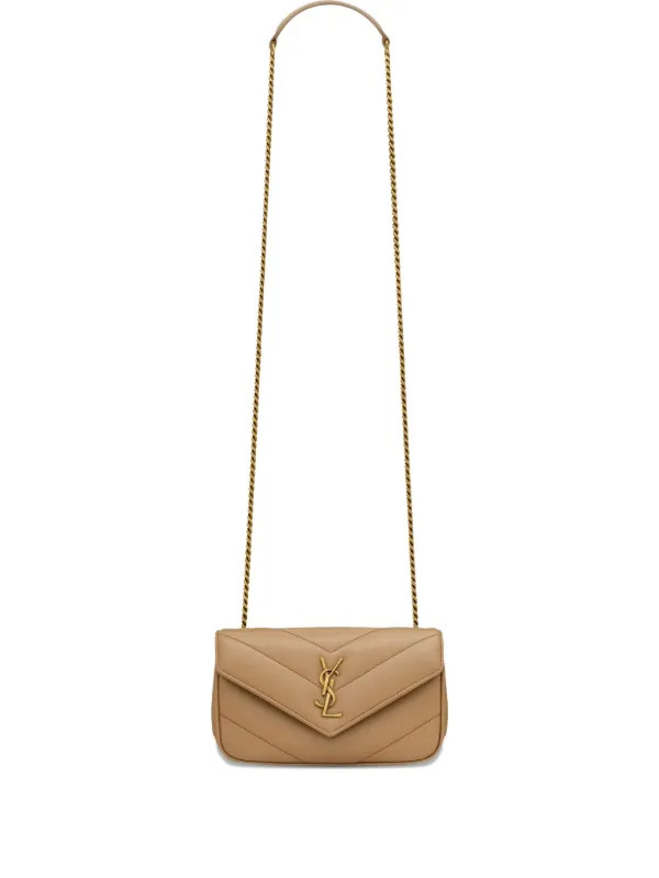 Saint Laurent Mini Loulou Crossbody Bag | Neutrals | FARFETCH CA | Farfetch Global