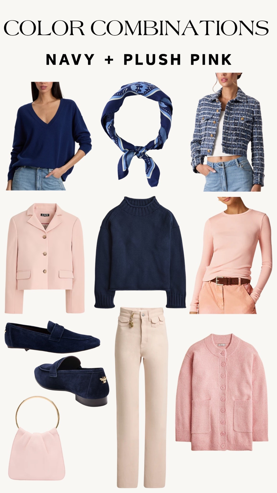 Navy and pink outfit ideas! 



Sweaters - Fall Colors - Color Combination - Navy - Pink- Blazers 

#LTKWorkwear #LTKSeasonal #LTKStyleTip