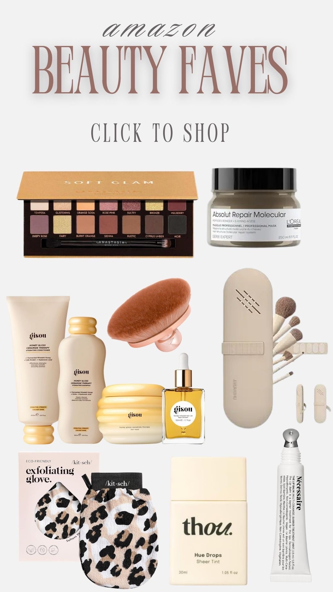 💄 Amazon beauty favorites 💄
Everyday beauty staples I love and actually use — easy, effective, and affordable 🤍
#amazonbeauty #beautyfavorites #ltkbeauty #makeupmusthaves #glowroutine

#LTKgrwm #LTKBeauty
