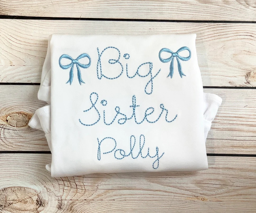 Big Brother Big Sister Applique Shirt or Onesie With Name, Big Brother, Little Brother Shirt, Lit... | Etsy (US)