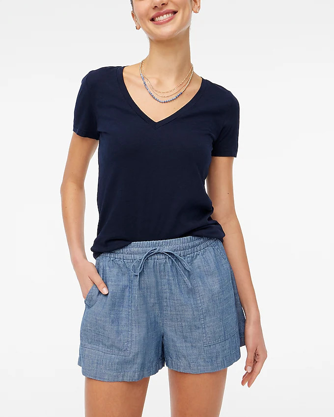 Chambray drawstring short | J.Crew Factory