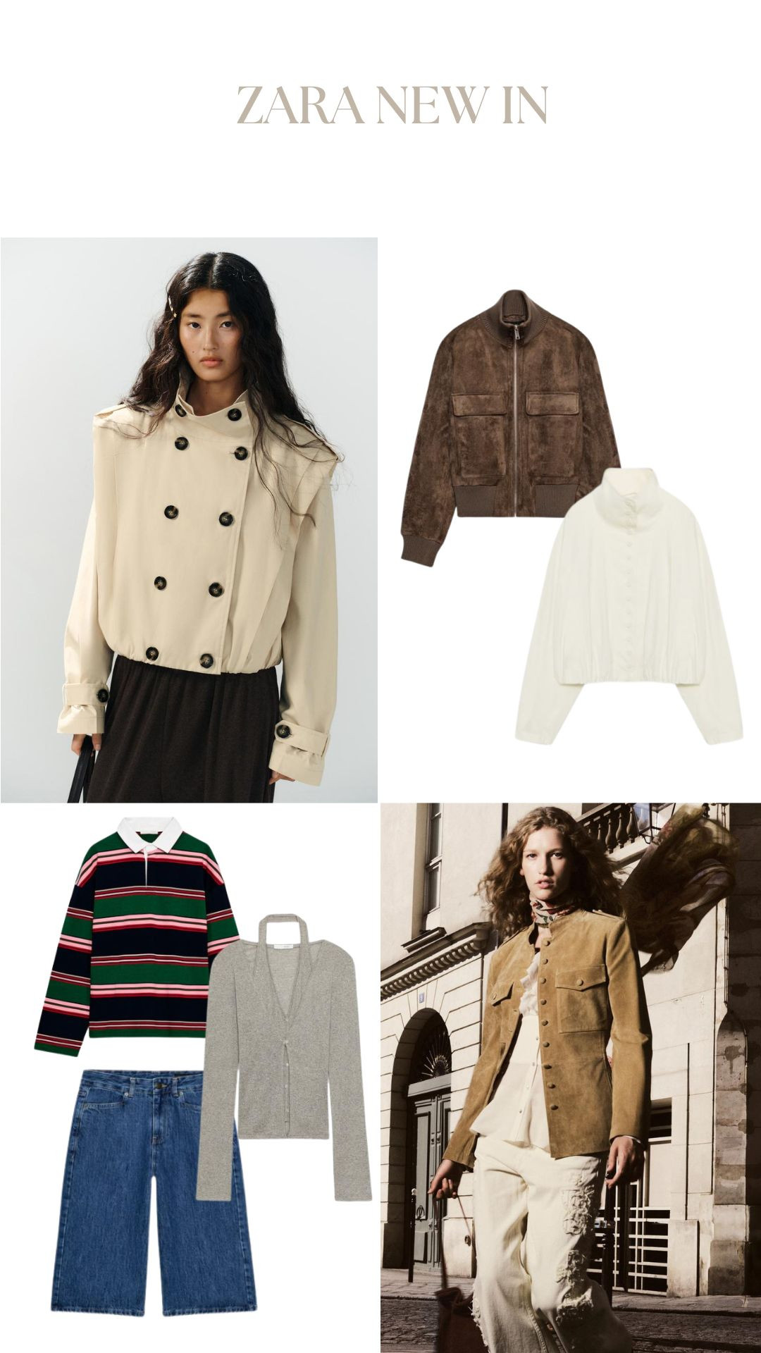 Zara New In!

Autumn Transitional Edit, Relaxed City Dressing, Elevated Everyday Layers, Soft Autumn Wardrobe, Transitional Style, Transitional Fashion, Autumn Jackets  

 #LTKuk #LTKautumn #LTKeurope