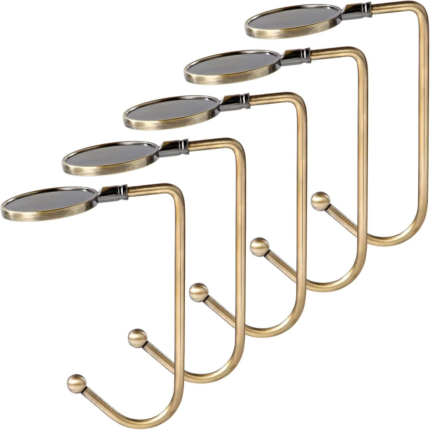 Sunshane 5 Pieces Christmas Stocking Holders Mantel Hooks Hanger Christmas Safety Hang Grip Stock... | Amazon (US)