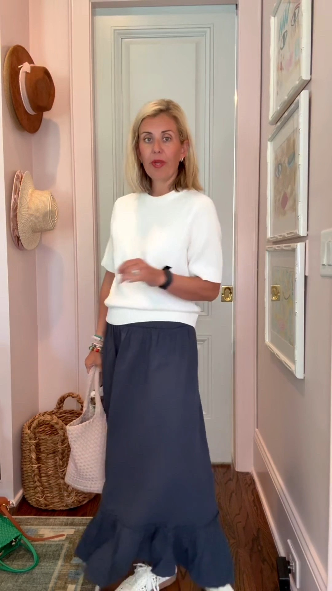 Basic (yet never boring) which means it wins in versatility (aka mix and match ability). Yall, @quince gives us the best quality at affordable prices combined with class style. That’s a win if you ask me!  Sizing:  Jumpsuit- small petite
Dress- small Tee- xs  Skirt- xs
Short sleeve sweater- xs
Stripe sweater- xs  #quincepartner
