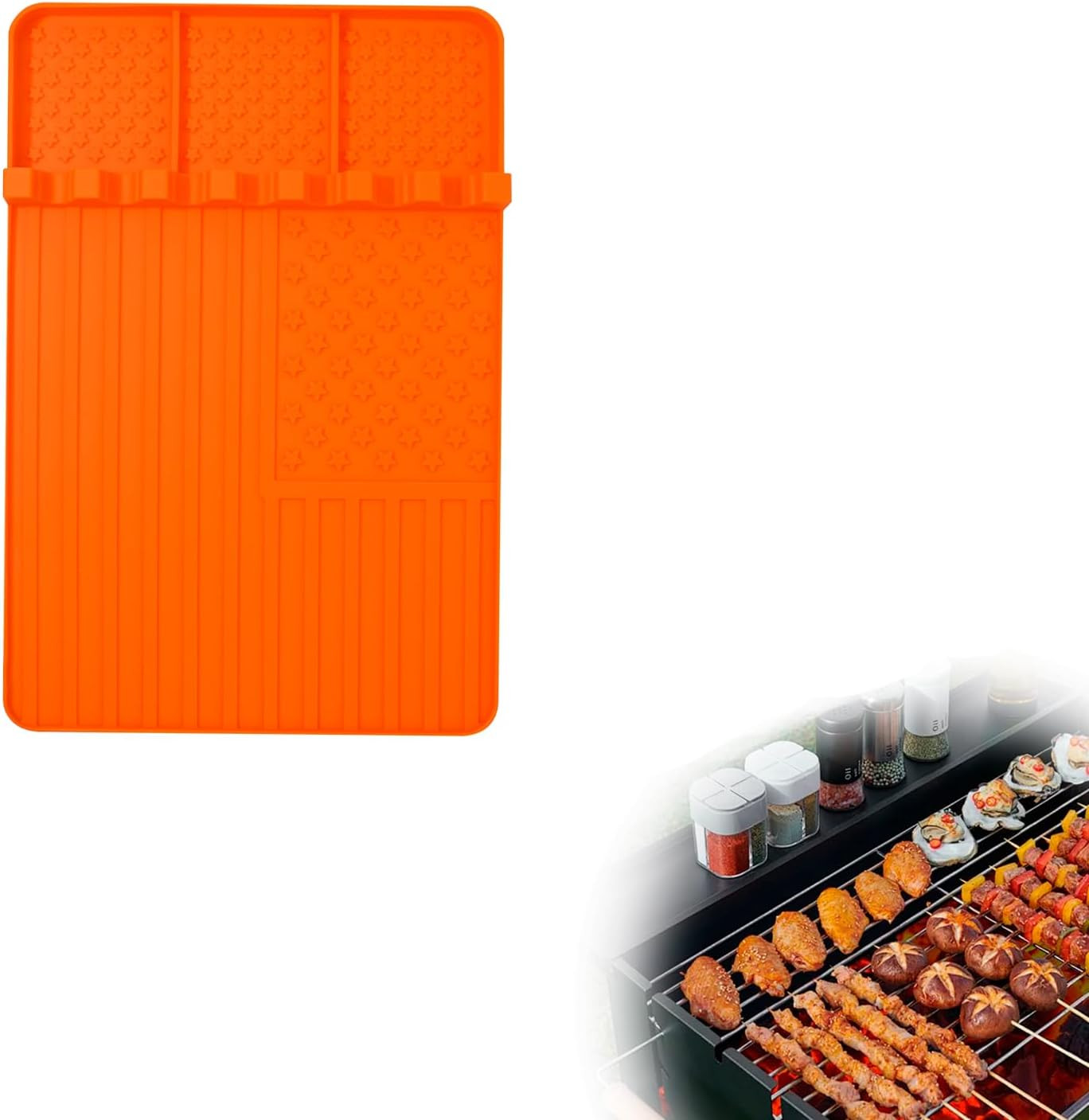 Silicone Griddle Tools Mat for Blackstone-Side Shelf Mat，Spatula Mat With Drip Pad，Heat Resis... | Amazon (US)