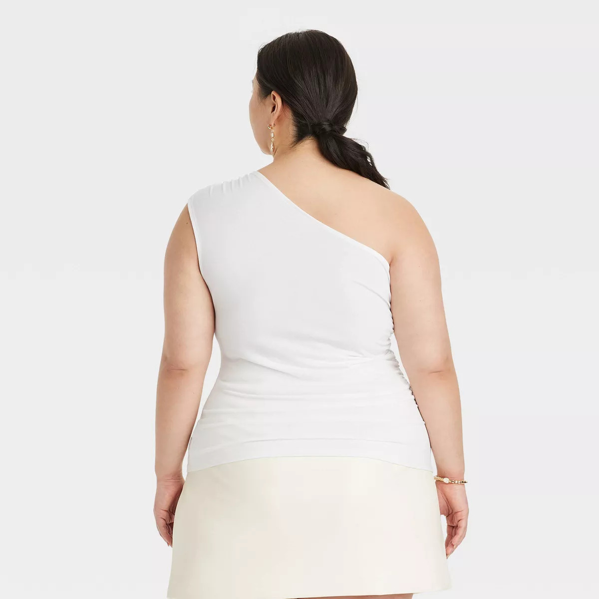 Women's Slim Fit One Shoulder Tank Top - A New Day™ | Target