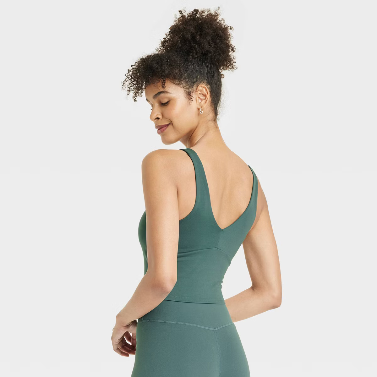 Women's Flex Light Support V-Neck Cropped Sports Bra - All In Motion™ | Target