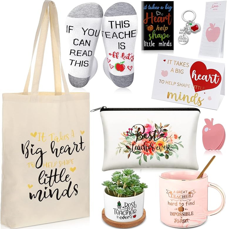 Amazon.com: 12 Pcs Teacher Appreciation Gift Sets for Women Christmas Gifts Basket Includes Inspi... | Amazon (US)