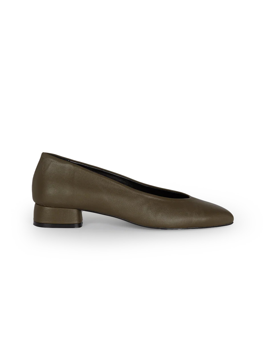 Alice Dark Olive Ballet Flats by PARIS/64 | PARIS/64