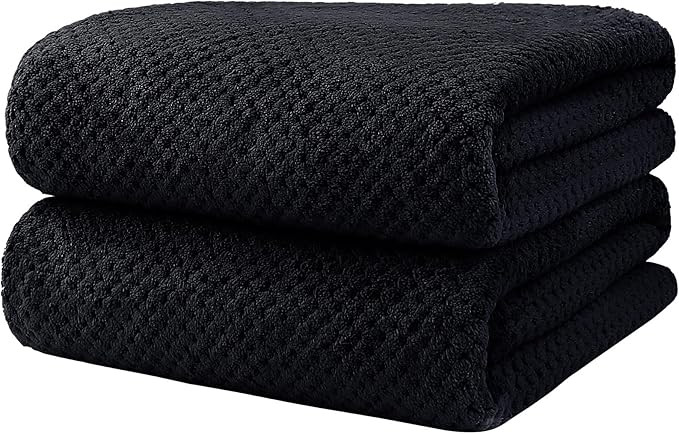 HOMEXCEL Bath Towels Pack of 2, (27 x 54 Inches) Microfiber Ultra Soft Highly Absorbent Bath Towe... | Amazon (US)