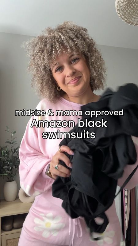 Amazon black one piece swimsuits 