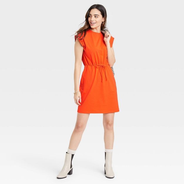 Women's Sleeveless Extended Shoulder A-Line Dress - A New Day™ | Target