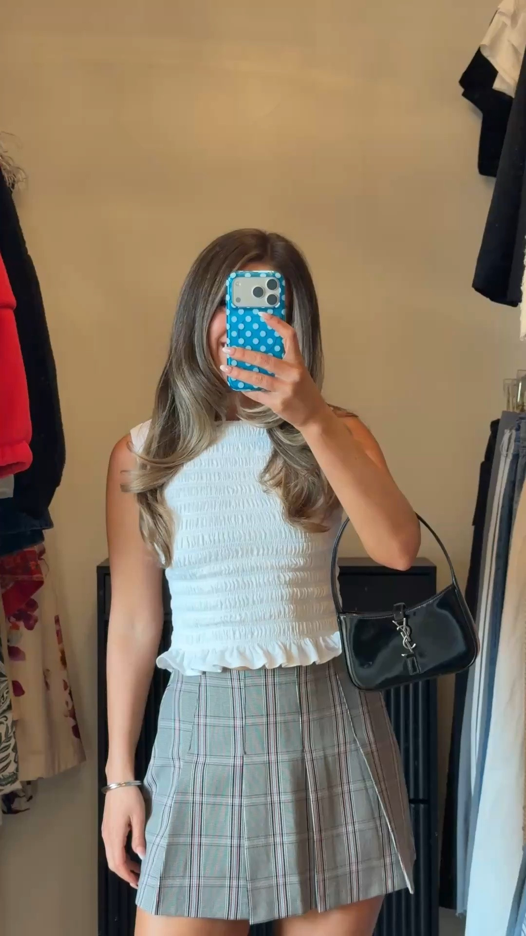 abercrombie viral mini pleated skort with a  white smocked sleeveless top with a ruffled hem and white kitten heels for summer, fall and winter 

wearing my usual small
xs: skort

skort outfits, athletic skorts, casual skort outfits, summer skort outfits, skorts, everyday skort outfits, fall outfits, autumn outfits, sweaters, casual outfits, thanksgiving outfits, family photo outfits, date night outfits, work outfits, fall fashion, autumn fashion, cozy outfits, transitional outfits, neutral outfits, everyday outfits, weekend outfits, women’s fashion

#LTKgrwm #LTKootd #LTKU