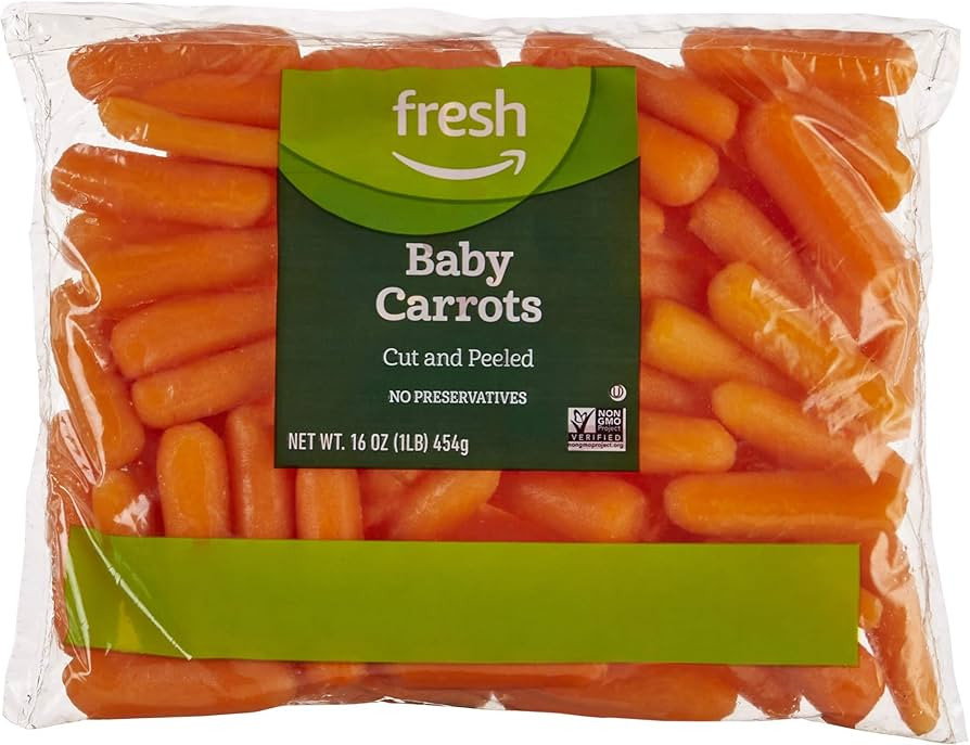 Fresh Brand – Cut and Peeled Baby Carrots, 16 oz | Amazon (US)