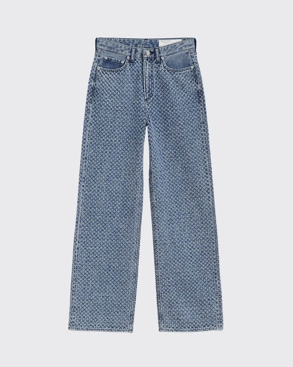 Logan Wide-Leg - Medium Indigo Tweed | rag & bone