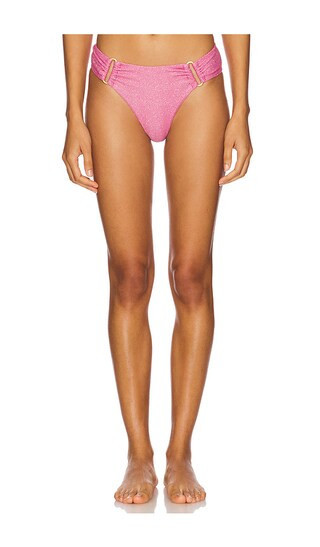 PQ Fanned Detail Bikini Bottom in Pink. - size S | Revolve Clothing (Global)