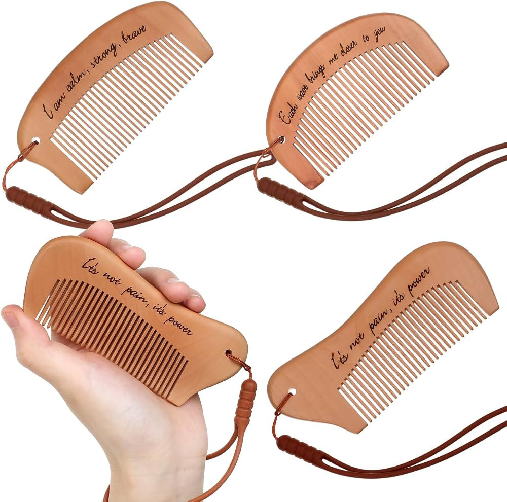 Ziliny 3 Pcs Birthing Comb for Labor Pain Wooden Labor Comb Wooden Engraved Birthing Comb for Lab... | Amazon (US)