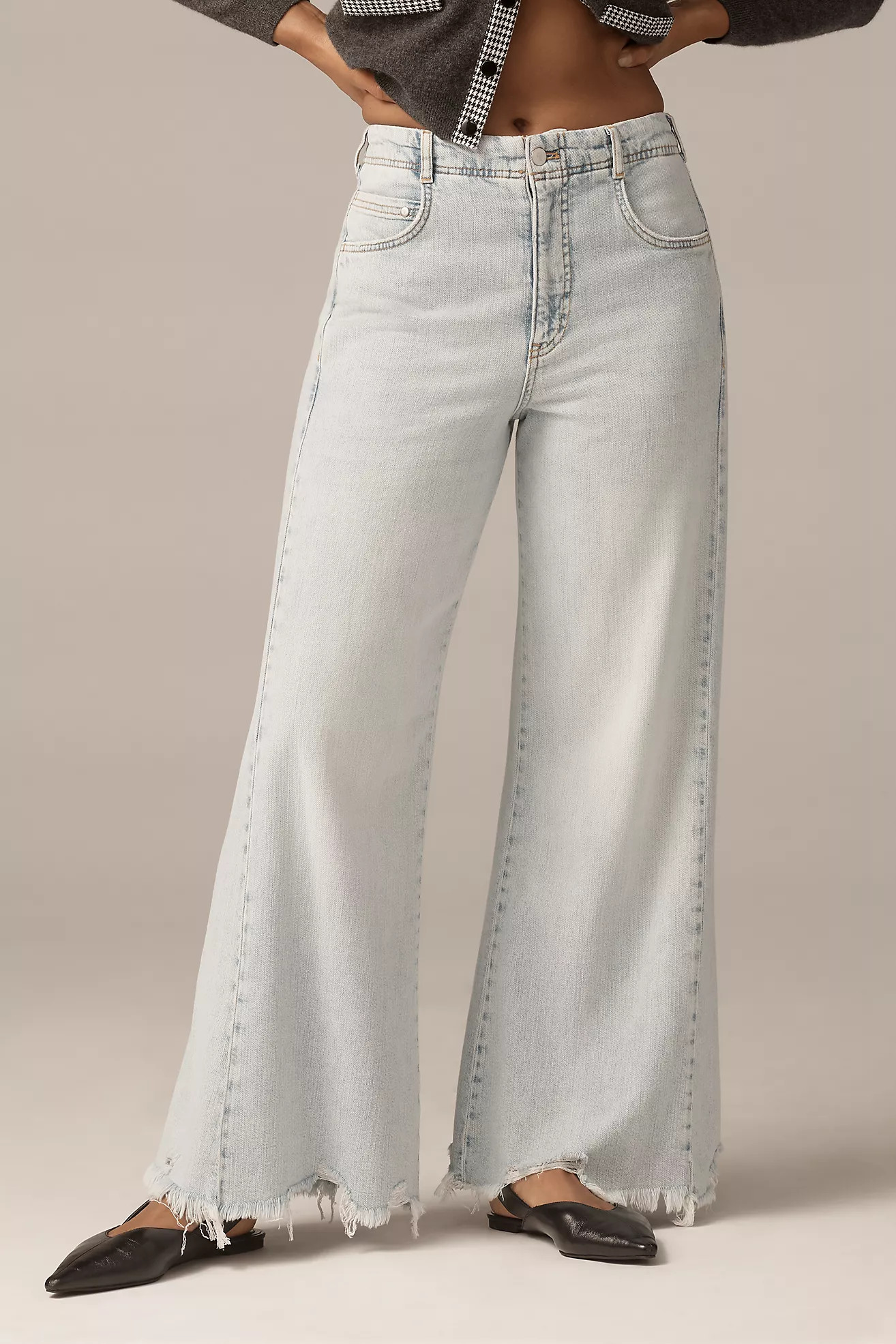 The Adi Curvy High-Rise Flare Jeans by Pilcro | Anthropologie (US)