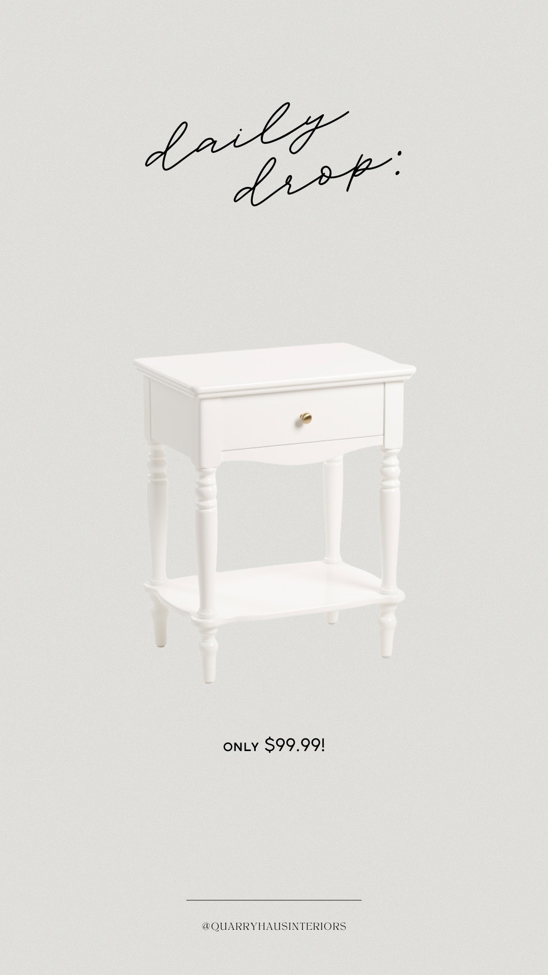 This budget friendly white nightstand is available now at Marshall’s for only $99.99! 🤍

#LTKFindsUnder100 #LTKHome
