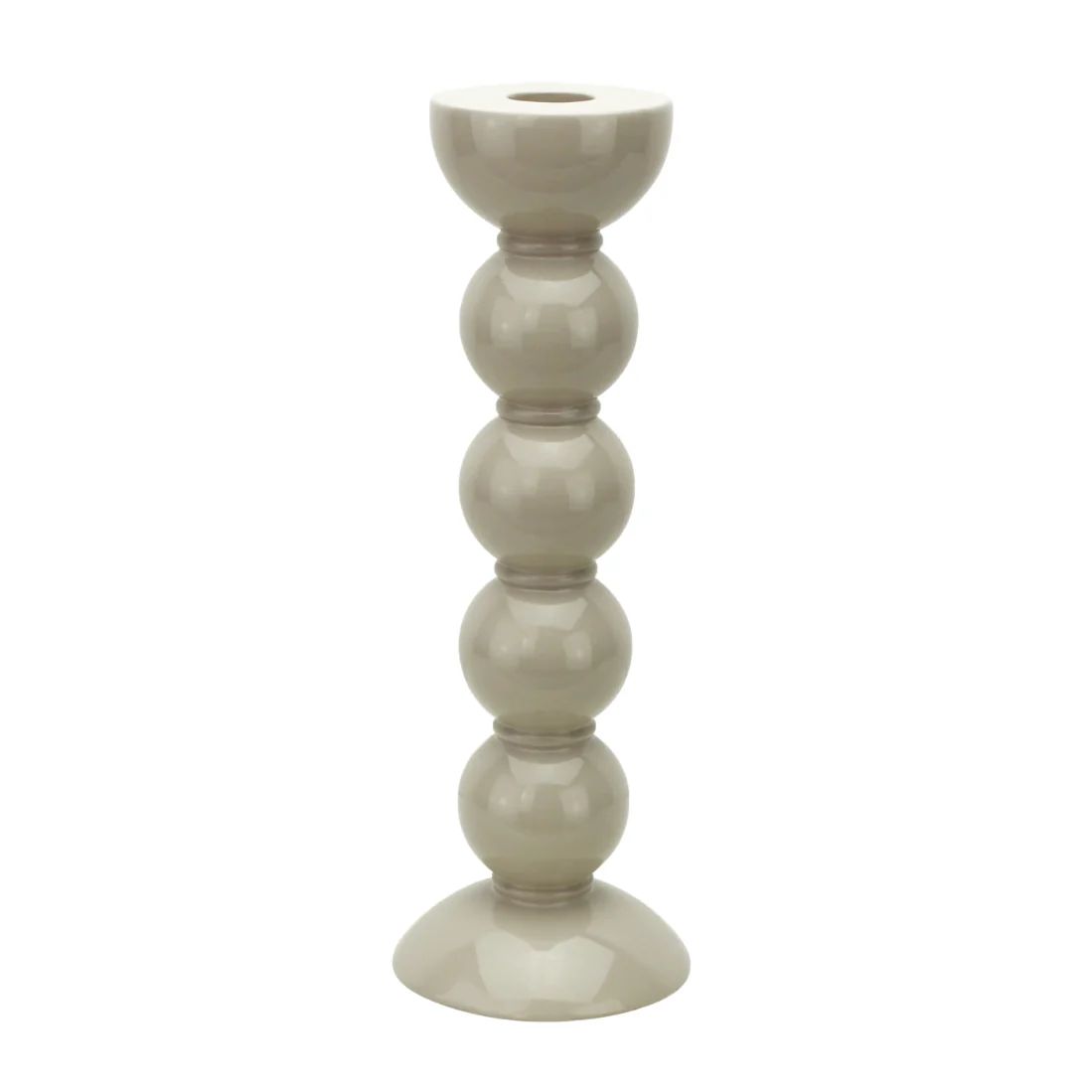 Cappuccino Bobbin Candlestick, Tall | Waiting On Martha