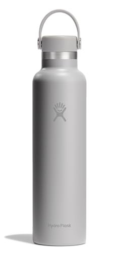 Hydro Flask Water Bottle - Insulated Stainless Steel - Non Spill, Leakproof in 24 Oz Birch Gray | Amazon (US)