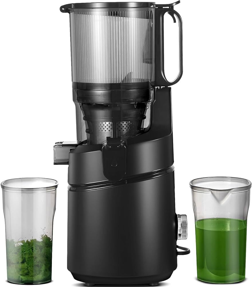 Juicer Machines, AMZCHEF 5.3-Inch Self-Feeding Masticating Juicer Fit Whole Fruits & Vegetables, ... | Amazon (US)
