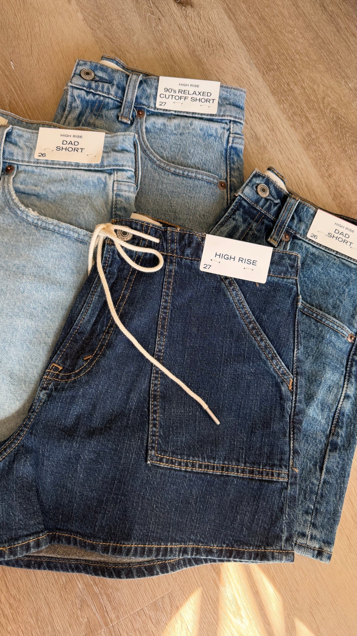 Abercrombie denim shorts back in stock!! 

#LTKmomlife #LTKootd
