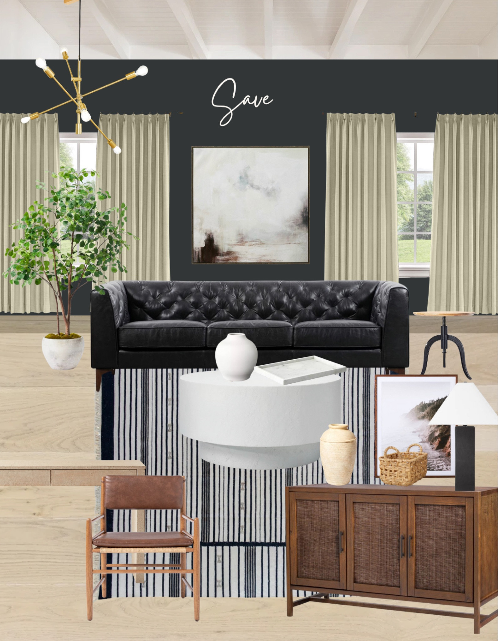 Dark and moody living room 

#LTKhome #LTKstyletip