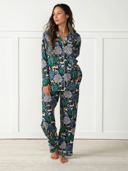 Dashing deer pajamas? Yes, please! Love the gorgeous fabric and details  

#LTKGiftGuide #LTKSeasonal #LTKstyletip