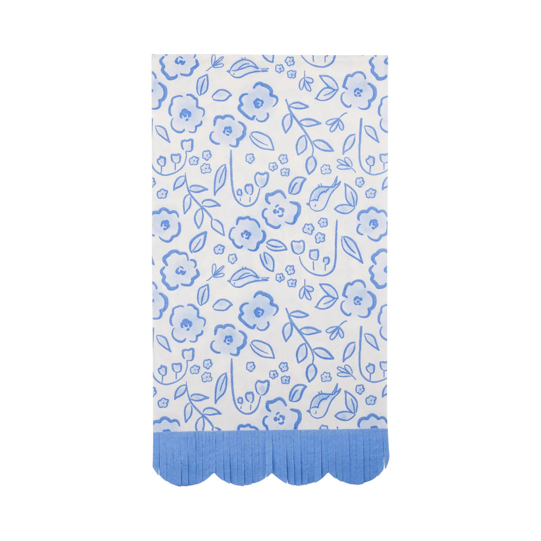 Floral Scatter Fringe Guest Napkin | My Mind's Eye