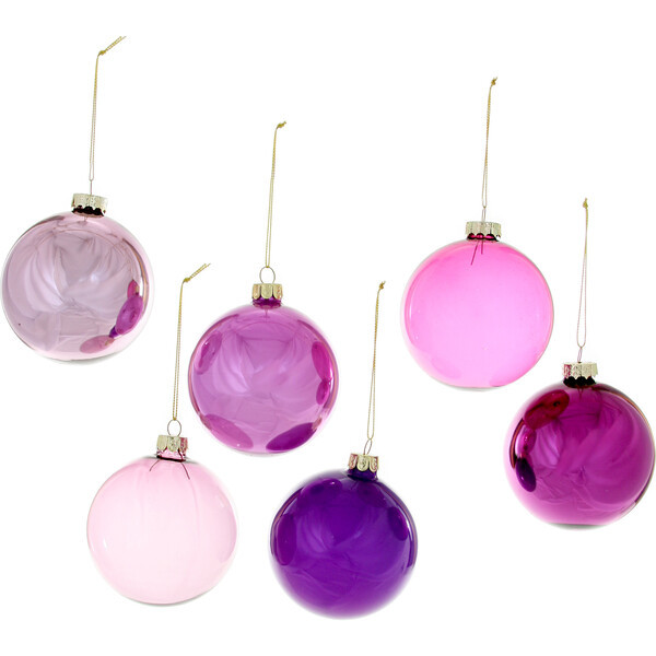 Giant Hue Ornament Set, Purple | Maisonette