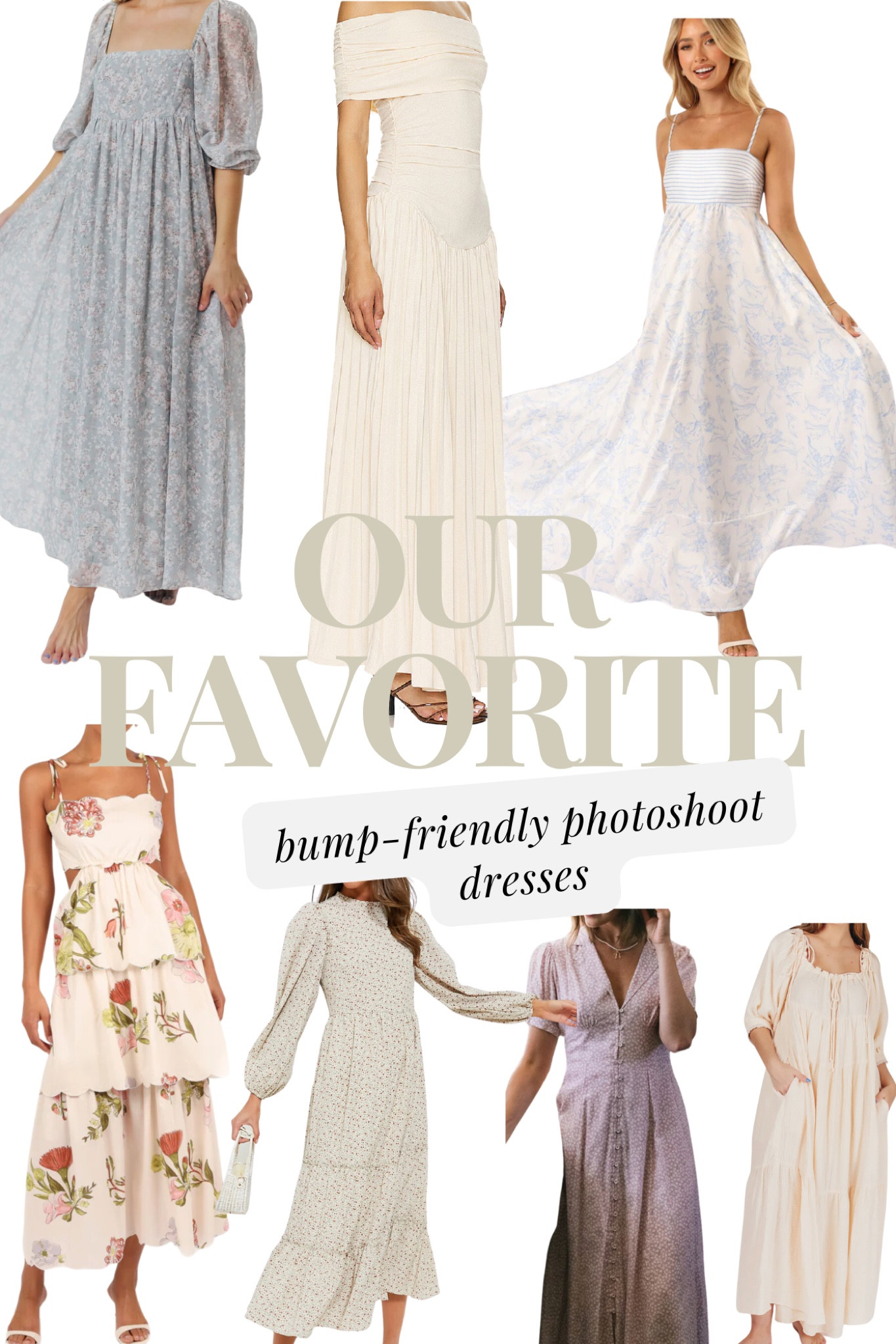 Bump friendly and maternity dresses for your next photoshoot! 