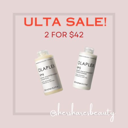 Olaplex 2 for $42 on Ulta’s Sale this week! 

#LTKbeauty #LTKsalealert