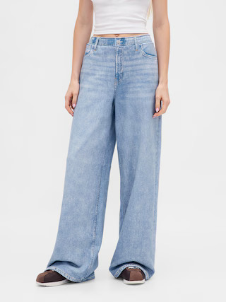 Printed Knit Baggy Jeans | Gap (US)