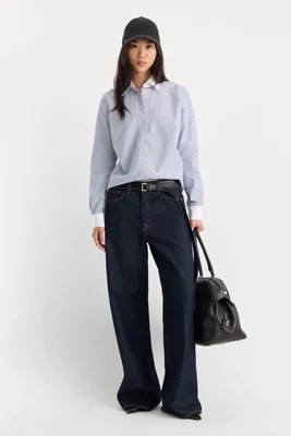 Women's Vintage Low Slung Baggy Jeans | Rinse, Size 2 | Good American by Khlo� Kardashian | Good American