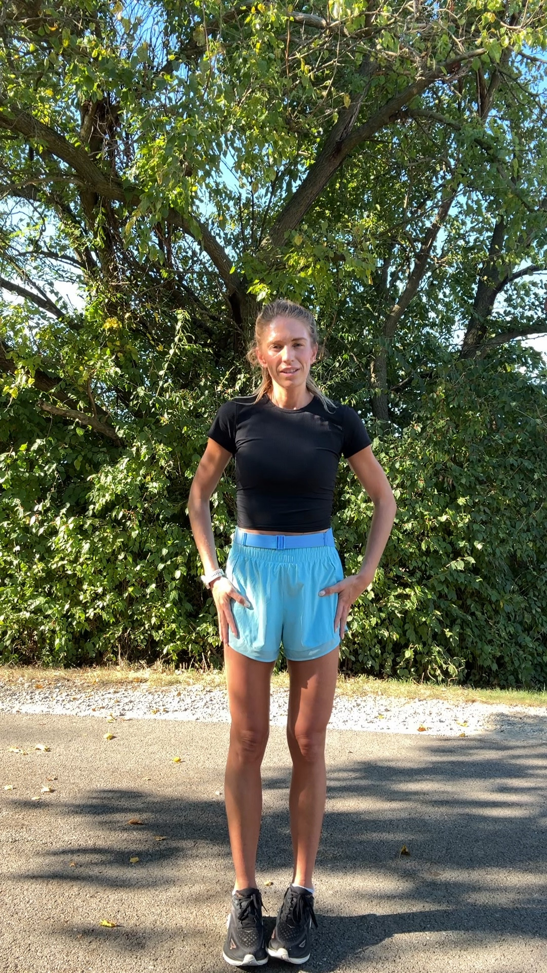 Running outfit today 
Sized up to 6 in my top (I do with all lululemon)
Size small in shorts 






Running gear, runner, running shorts, Athleta, Lululemon, Hoka, Garmin 

#LTKActive
