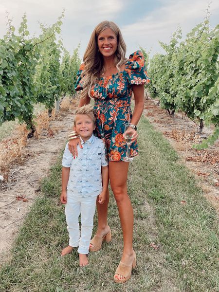 Winery look the most comfortable romper. Puffy sleeves Ulla johnson revolve summer in Europe Jeffery Campbell heels 

#LTKeurope #LTKtravel #LTKshoecrush