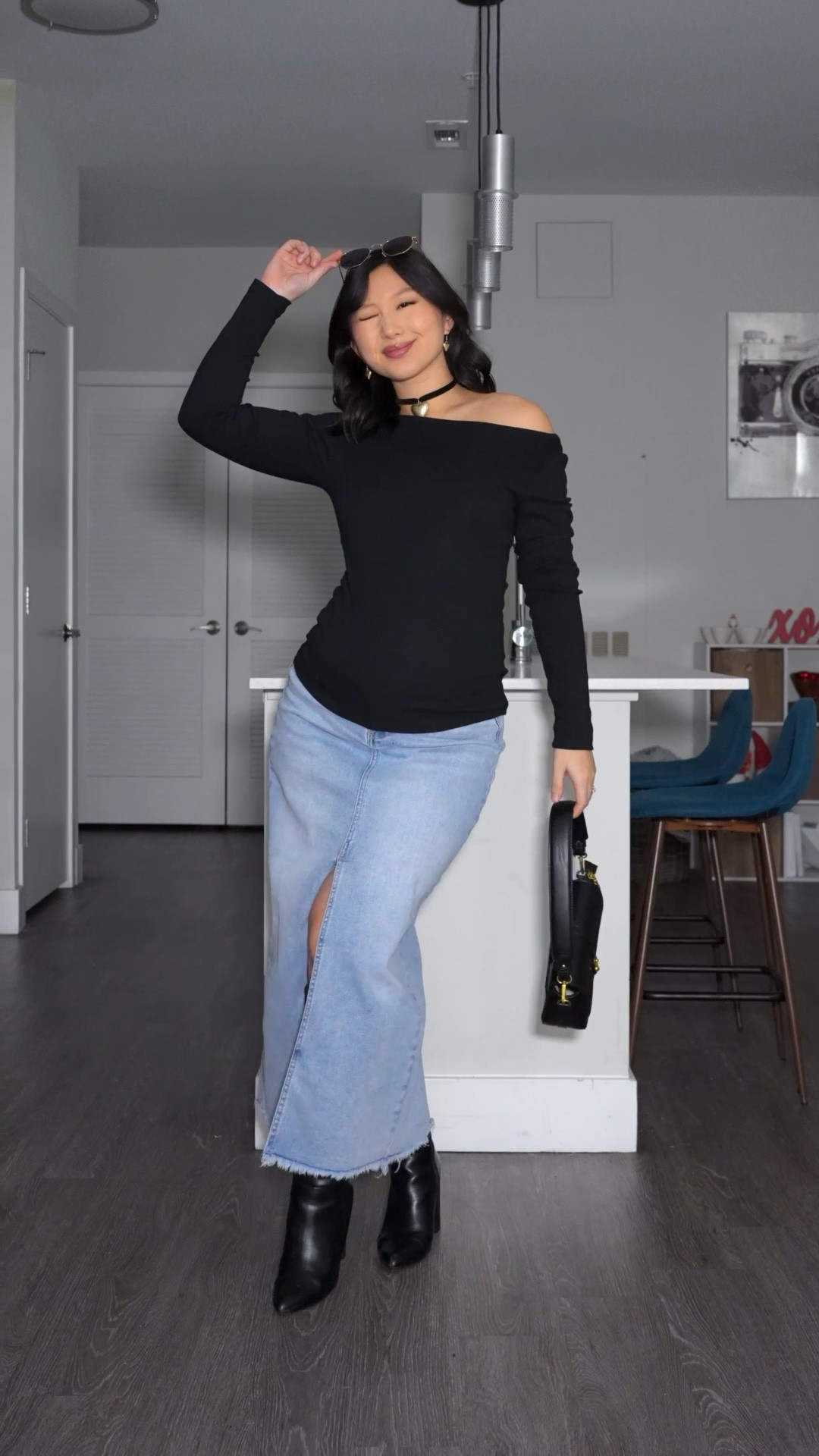 Denim Maternity Maxi Skirt: size S
Black Knee High Boots: true to size
Linking similar products

Outfit idea, maternity outfit, bump style, pregnant fashion, how to style, style tips 

#LTKBump #LTKgrwm #LTKmomlife