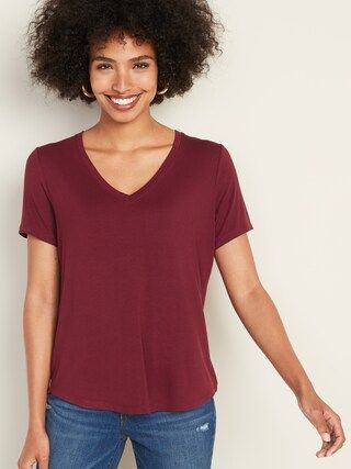 Luxe V-Neck Tee for Women | Old Navy (CA)